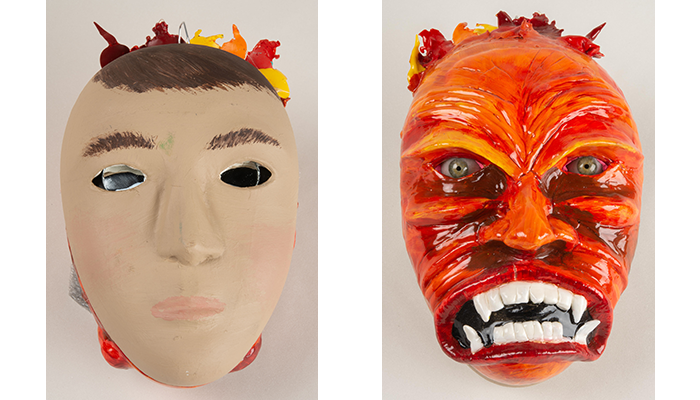 Creative Arts Therapy Program decorated masks