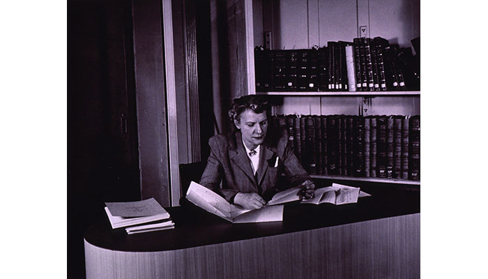 Photoprint of Helen Purtle at the Armed Forces Institute for Pathology